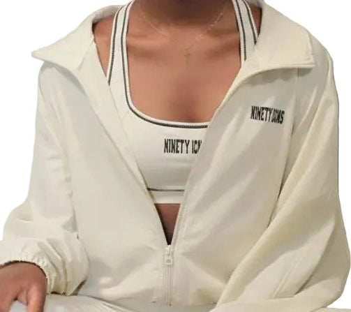 Ensemble Yoga Premium Beige - 3 Pièces NINETYICONS